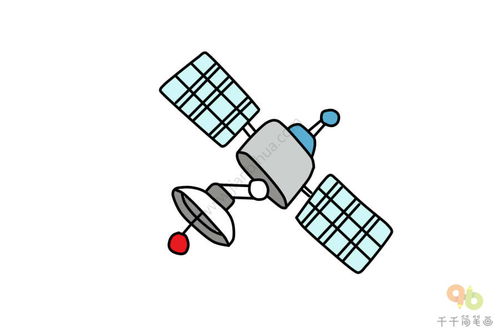 人造卫星怎么画