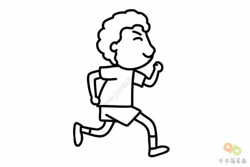 跑步怎么画 跑步画面简笔画教程