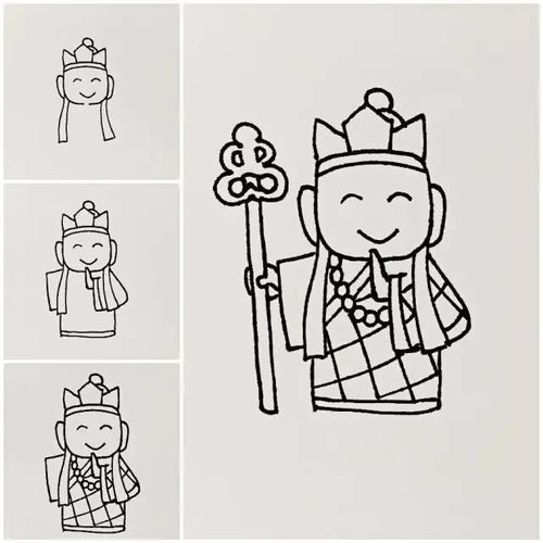 唐僧怎么画简单又帅