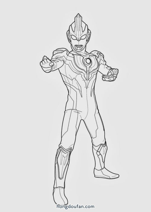 怎样教孩子用简笔画出奥特曼?