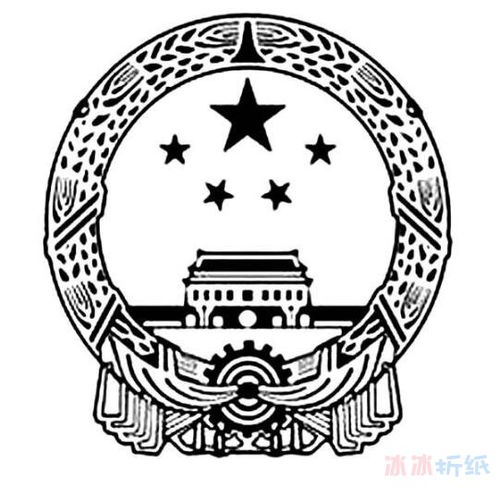 国徽简笔画 简单,国徽简笔画 小学_竞价网