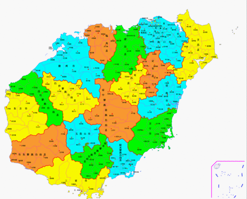 海南行政区划图,海南行政区划地图_竞价网