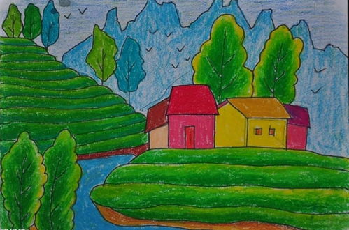 一幅春天的画怎么画