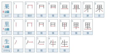 果的笔顺笔画