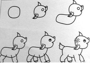 六只脚的动物简笔画图片