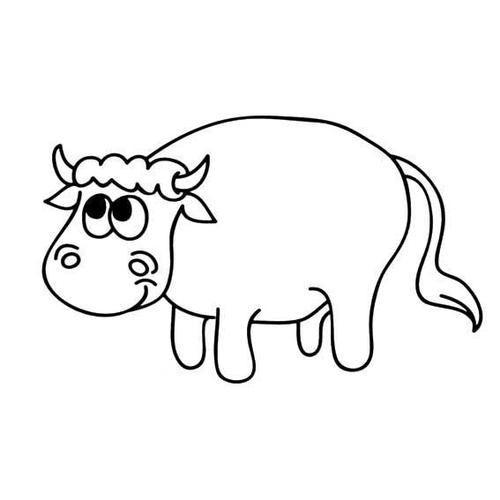 学画牛的简笔画步骤