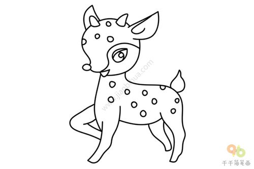 小鹿简笔画简单又漂亮,小兔简笔画图片 可爱